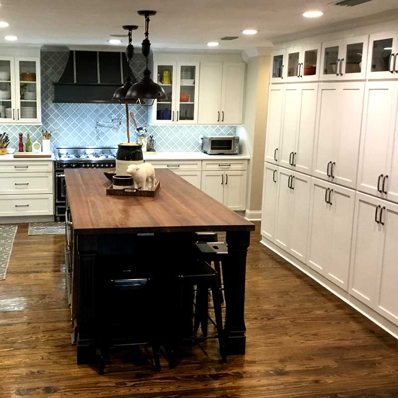 Kitchen Remodel with Butcher Block Counter